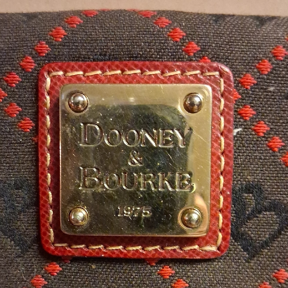 Dooney & Bourke Black and Red Checkered Wallet - Picture 5 of 5